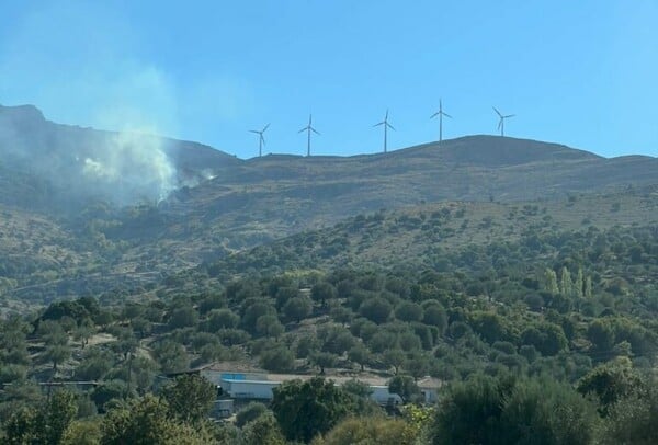 Φωτιά τώρα στη Λέσβο - Καίγεται περιοχή με χαμηλή βλάστηση