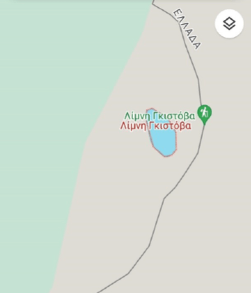 Το Google Maps εμφανίζει τη λίμνη Γκίστοβα σαν αλβανικό έδαφος