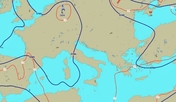 Καιρός - Κολυδάς: Τί είναι το «οπισθοδρομούν χαμηλό» που κατευθύνεται στη νοτιοδυτική Ευρώπη