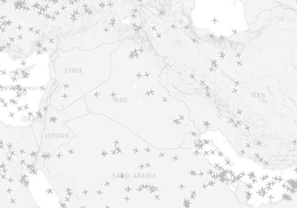 Η επικίνδυνη εναέρια κυκλοφορία στη Μέση Ανατολή- Απειλούνται οι εμπορικές πτήσεις
