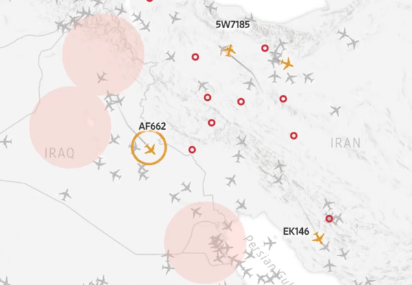Η επικίνδυνη εναέρια κυκλοφορία στη Μέση Ανατολή- Απειλούνται οι εμπορικές πτήσεις
