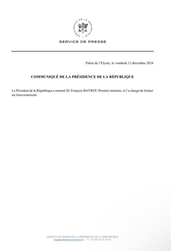 Φρανσουά Μπαϊρού: Ποιος είναι ο νέος πρωθυπουργός της Γαλλίας