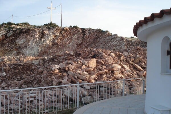 Σεισμός - Θέρμο: Πολλές πτώσεις βράχων από τη δόνηση, αναφέρει ο δήμαρχος