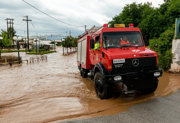 Κακοκαιρία: Σε επιφυλακή η Εύβοια - Κίνδυνος υπερχείλισης του ποταμού Μεσσάπιου 