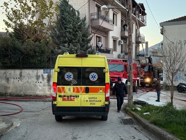 Φωτιά σε ξενοδοχείο στην Καλαμπάκα - Μεγάλη κινητοποίηση της Πυροσβεστικής