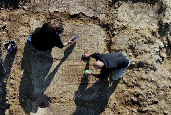 Βυζαντινό μοναστήρι με ψηφιδωτό στα ελληνικά ανακαλύφθηκε στο Ισραήλ