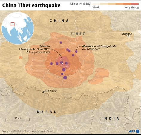 Εκατόμβη νεκρών στο Θιβέτ από τον σεισμό 7,1 Ρίχτερ - Εικόνες και βίντεο