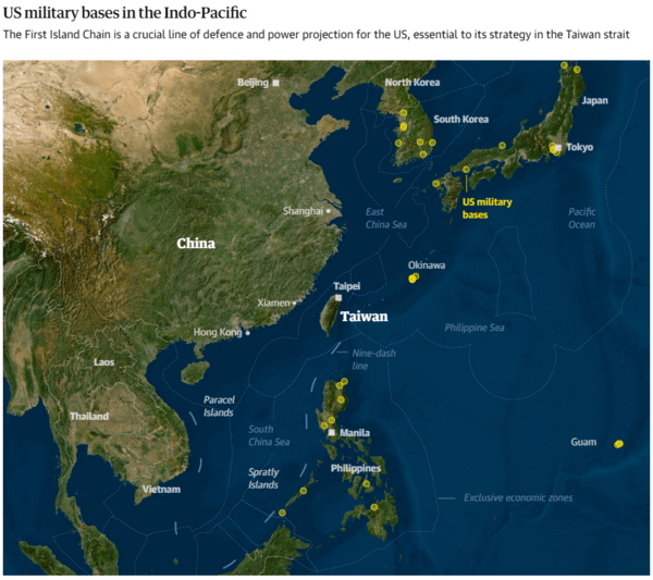Ο στρατός της Κίνας σφίγγει τον κλοιό γύρω από την Ταϊβάν - Τι αποκαλύπτουν χάρτες