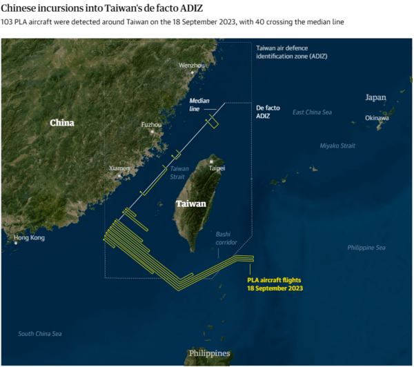 Ο στρατός της Κίνας σφίγγει τον κλοιό γύρω από την Ταϊβάν - Τι αποκαλύπτουν χάρτες
