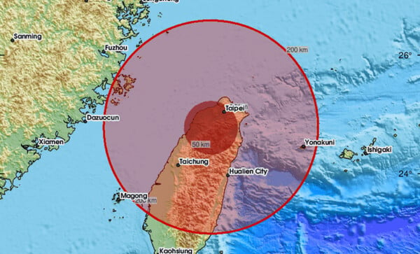 Σεισμός 6 Ρίχτερ στην Tαϊβάν