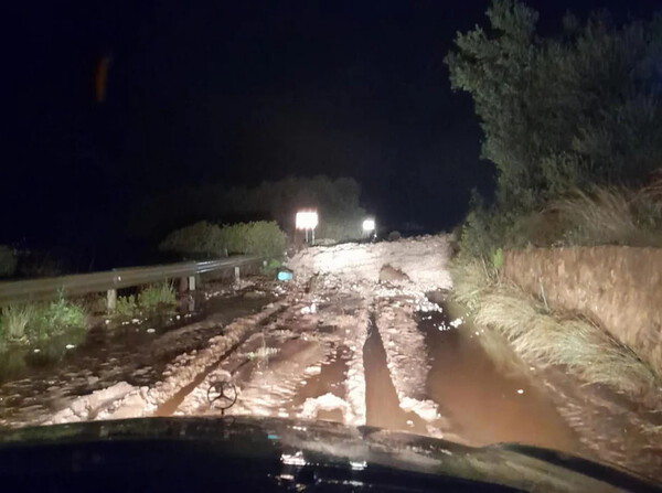 Η κακοκαιρία σάρωσε την Κεφαλονιά - Πλημμυρισμένοι δρόμοι, κατολισθήσεις και σοβαρές ζημιές