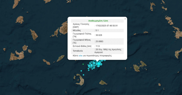Γκανάς για τον νέο σεισμό 5,1 στη Σαντορίνη: «Το φαινόμενο δεν έχει τελειώσει»
