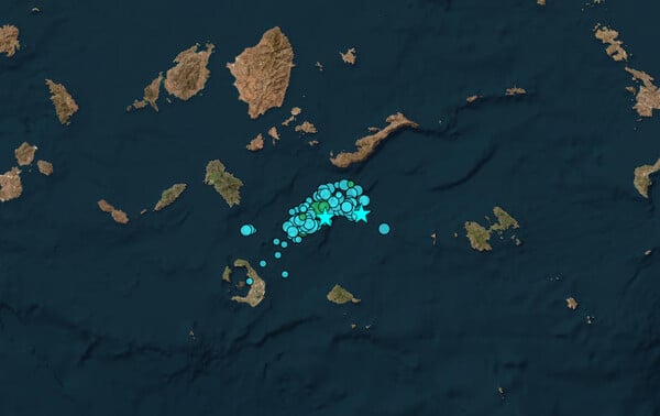 Νέος σεισμός 5 Ρίχτερ ανοιχτά της Αμοργού - Αισθητός και στην Αθήνα