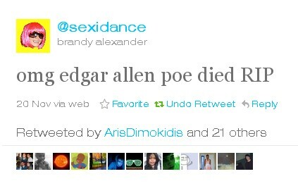 ΟΜG edgar allen poe died RIP