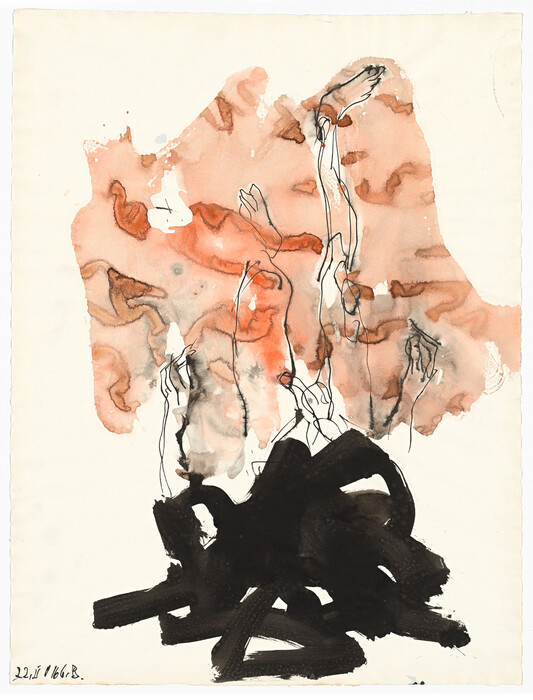 Στην παρουσίαση «Recent works on paper» του Georg Baselitz και στη δίνη του υπεργήρατος