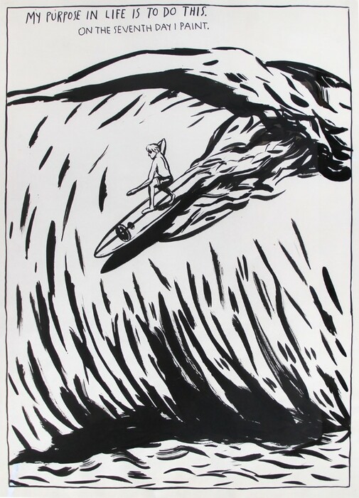 Ο πολυφωνικός και ανισόρροπος κόσμος του Raymond Pettibon