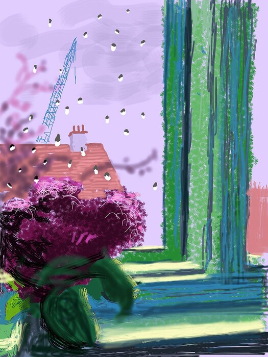 Τα υπέροχα έργα του David Hockney ζωγραφισμένα σε iPhone εκδίδονται στον Taschen