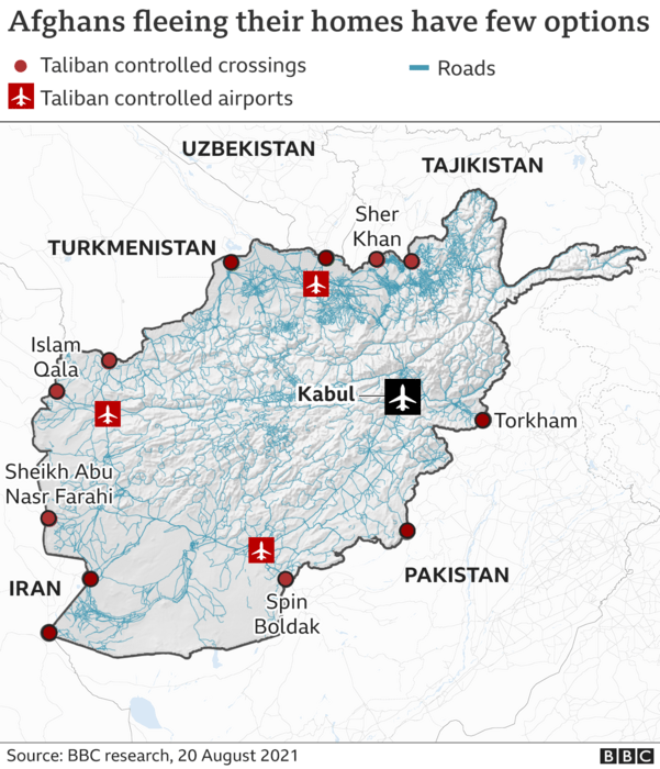 Afghanistan: Where will refugees go after Taliban takeover?