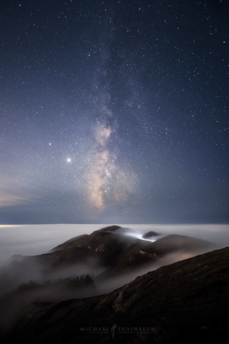 Fog Helps Photographer Capture Rare Photo of the Milky Way and the Golden Gate Bridge