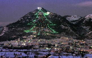 Italia: si accende il più grande albero di Natale del mondo. [ΕΙΚΟΝΕΣ&ΒΙΝΤΕΟ]