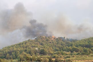 Μαίνεται η πυρκαγιά στη Ρόδο (βίντεο)