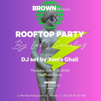 Το θεματικό party Brown Hotels x Lakis Gavalas επιστρέφει και ανεβάζει τους παλμούς διασκέδασης στην καρδιά της πόλης