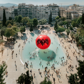 Bacardi on tour: Το Bacardi κάνει τις πιο απρόσμενες εμφανίσεις στην πόλη μέσα από τις εικόνες της Athens Surreal