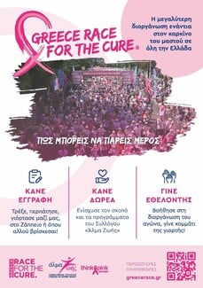 Greece Race for the Cure® 2024: Μαζί πιο δυνατοί από τον καρκίνο του μαστού!