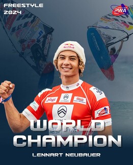 O Red Bull αθλητής Lennart Neubauer πήρε παγκόσμια πρωτιά στο Fuerteventura PWA World Cup