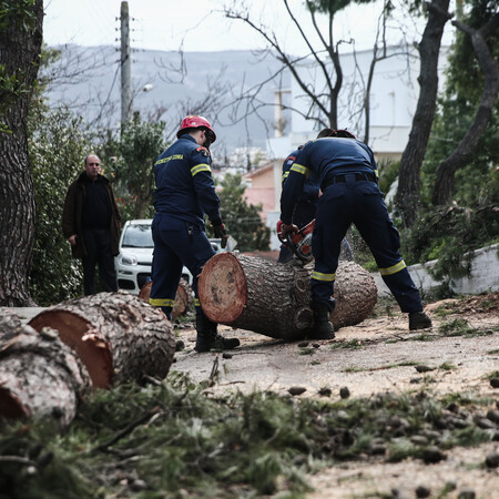 Κακοκαιρία: Τουλάχιστον 485 κλήσεις στην πυροσβεστική για βοήθεια