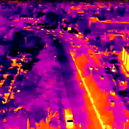 Καύσωνας: Θερμική κάμερα drone πάνω από την Αθήνα