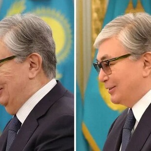 To τραγελαφικό φώτοσοπ στον πρόεδρο του Καζακστάν - Άλλος πριν και άλλος μετά στις φωτογραφίες