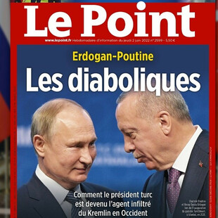 «Οι διαβολικοί»: Πούτιν και Ερντογάν στο εξώφυλλο του γαλλικού Le Point
