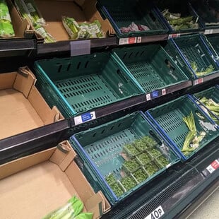 Βρετανία: Αδειάζουν τα ράφια των σούπερ μάρκετ από τομάτες και μαρούλια