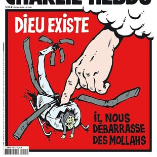 Charlie Hebdo: Το σατιρικό εξώφυλλο για τον θάνατο του Ραϊσί - «Ο Θεός υπάρχει»