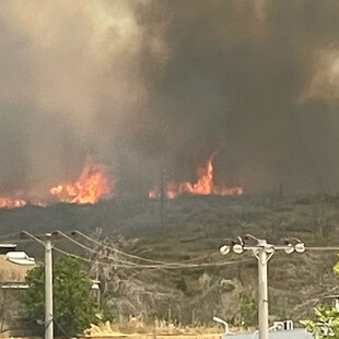 Πυρκαγιά κοντά στις Αφίδνες - Επιχειρούν εναέρια μέσα