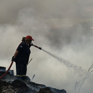 Λιτόχωρο: Προσήχθη 50χρονος για τη φωτιά