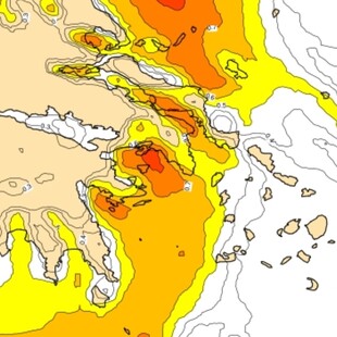 Κακοκαιρία Bora: Στο πορτοκαλί προς κόκκινο η Αθήνα το βράδυ