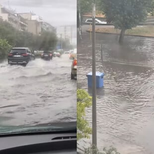 Καιρός: Η κακοκαιρία πλήττει τη Θεσσαλονίκη - Πλημμύρισαν οι δρόμοι