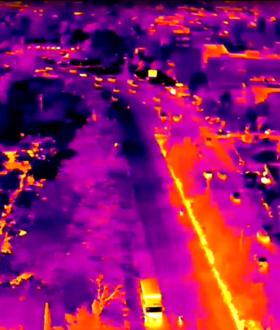 Καύσωνας: Θερμική κάμερα drone πάνω από την Αθήνα