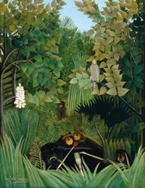 Henri Rousseau (1844-1910), «Οι εύθυμοι γελωτοποιοί», 1906, Λάδι σε καμβά, Μουσείο Τέχνης, Φιλαδέλφεια.