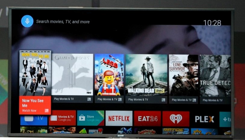 Το interface του Android TV